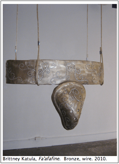 Brittney Katula’s "Fa’afafine" celebrates liberation from the male/female dichotomy with the interesting incorporation of a decorative chastity belt
