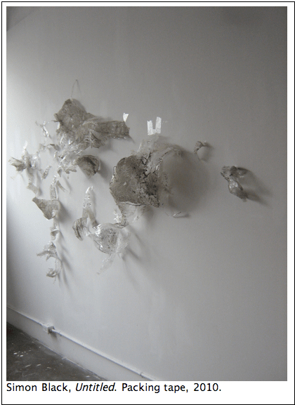 Simon Black aims to liberate things that are taken for granted from their overlooked condition by making their accumulation a sublime affair.