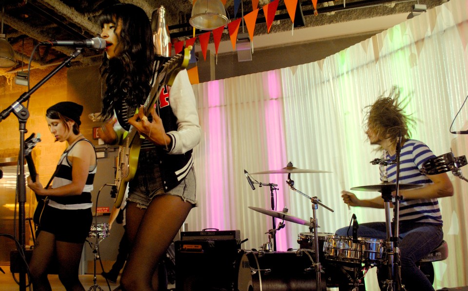 Florida surf-pop group Beach Day played a free NXNE showcase put on by Urban Outfitters's Queen Street West location.