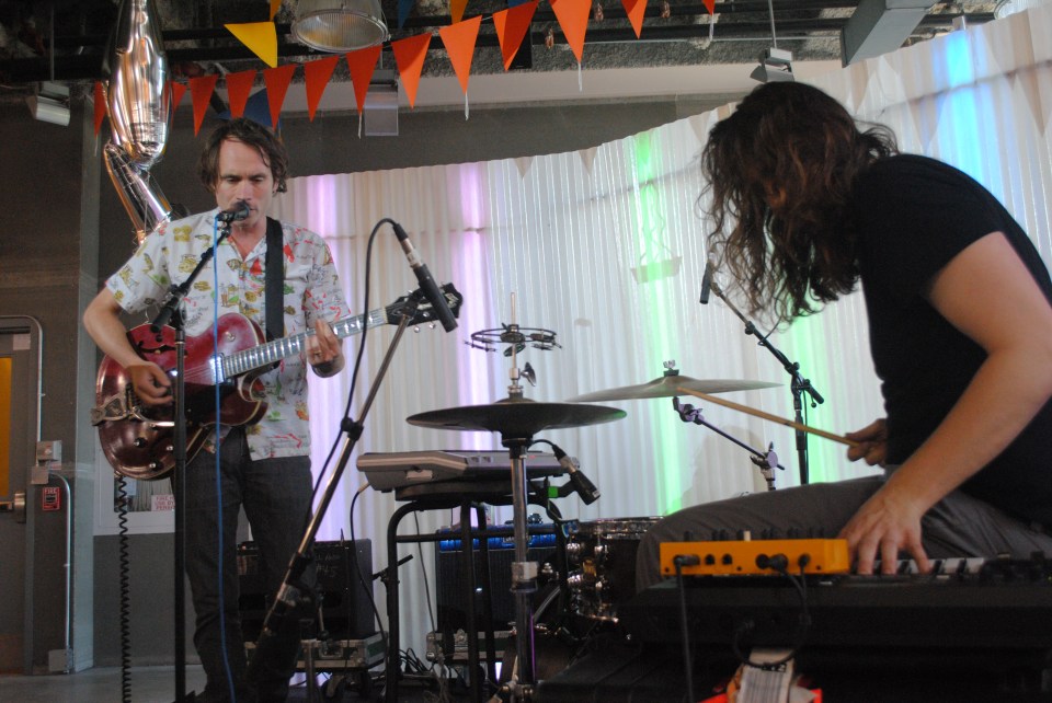 Dusted played a free afternoon gig at Urban Outfitters as part of NXNE. (Photo: Tom Beedham)