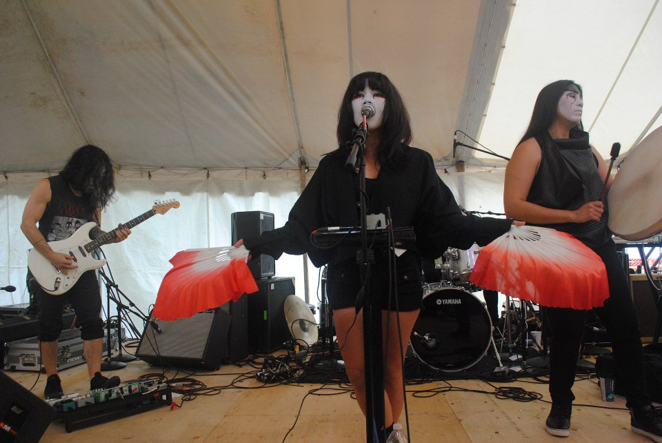 Yamantaka // Sonic Titan performed a new, unidentified song at Hillside Festival in Guelph, Ont. July 27. Photo: Tom Beedham 