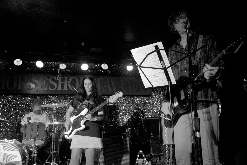 Thurston Moore breaking out text from John Donne for Chelsea Light Moving's reworking of the 16th-century poet's "The Ecstasy." Photo: Tom Beedham